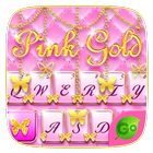 Pink Gold GO Keyboard Theme ไอคอน