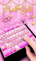 2 Schermata Pink Gold GO Keyboard Theme