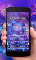 Royal Blue GO Keyboard Theme poster
