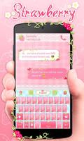 Strawberry Keyboard Theme plakat