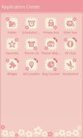 GO SMS/GOLauncher Flower theme captura de pantalla 2