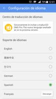 GO SMS Pro Spanish language pa capture d'écran 1