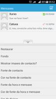 GO SMS Pro Galician language capture d'écran 1