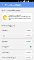 GO SMS Pro Hungarian language captura de pantalla 1