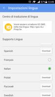 GO SMS Pro Italian language pa ảnh chụp màn hình 1