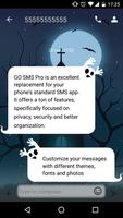 GO SMS Halloween Ghost الملصق