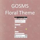 GO SMS Pink Flower Theme иконка