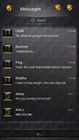 FREE-GO SMS SENIOR BLACK THEME screenshot 1
