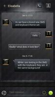 FREE-GO SMS SENIOR BLACK THEME screenshot 2
