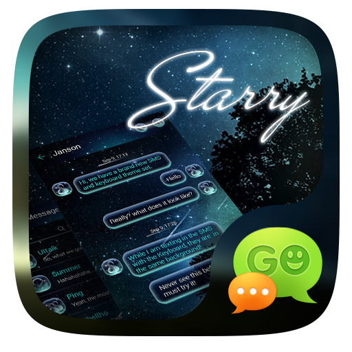 (FREE) GO SMS PRO STARRY THEME