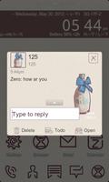 ZMilk GO SMS THEME capture d'écran 2