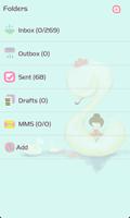 ZLOTUS swan GO SMS Theme imagem de tela 2