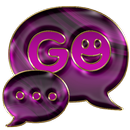 Abstract Purple Go SMS theme APK