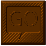 GO SMS Chocolate Theme أيقونة