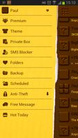 GO SMS Chocolate Theme تصوير الشاشة 2