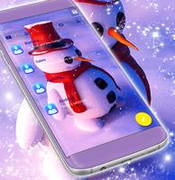 SMS Snowman Theme imagem de tela 1