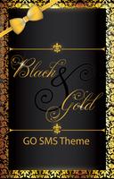Black and Gold GOSMS PRO Theme постер
