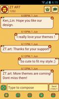 CuteLion Theme GO SMS Cartaz