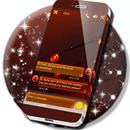 Bernsteinfarbiges SMS-Thema APK