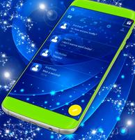 Blue SMS Themes poster