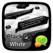 (FREE)GO SMS BLACK&WHITE THEME