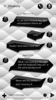 (FREE)GO SMS BLACK&WHITE THEME imagem de tela 2