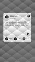 (FREE)GO SMS BLACK&WHITE THEME imagem de tela 3