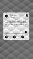 (FREE)GO SMS BLACK&WHITE THEME capture d'écran 3