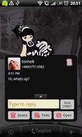 GO SMS Pro Gothic Lolita Theme capture d'écran 3
