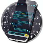 Blue Alien SMS Theme Zeichen