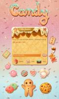 Cute Candy SMS Theme постер