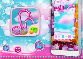 Candy Land SMS Theme ảnh chụp màn hình 2