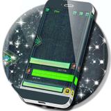 Metallic Emerald SMS Theme icône