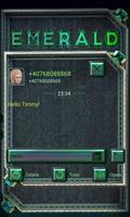 Metallic Emerald SMS Theme โปสเตอร์
