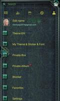 Metallic Emerald SMS Theme screenshot 3