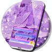 Purple Flowers SMS Theme