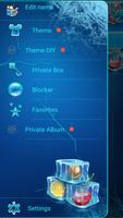 Frosty Glass SMS Theme تصوير الشاشة 1