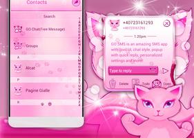 Magical Kitty SMS Theme постер