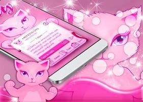 Magical Kitty SMS Theme captura de pantalla 3