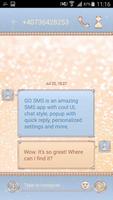 Luxurious Sparkles SMS Theme captura de pantalla 1