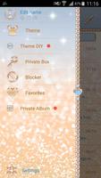 Luxurious Sparkles SMS Theme تصوير الشاشة 2