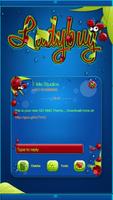 Cute Ladybug SMS Theme الملصق