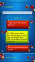 Cute Ladybug SMS Theme تصوير الشاشة 2