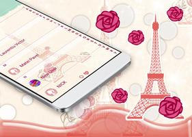 برنامه‌نما Love Of Paris SMS Theme عکس از صفحه