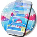 Kawaii Penguins SMS Theme APK