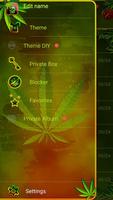 Rasta Weed SMS Theme screenshot 1