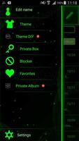 Toxic Neon Green SMS Theme تصوير الشاشة 2