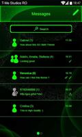 Toxic Neon Green SMS Theme syot layar 3