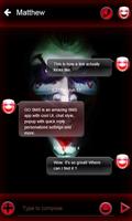 Dark Joker SMS Theme تصوير الشاشة 1