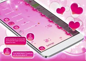 Cute Hearts SMS Theme স্ক্রিনশট 1